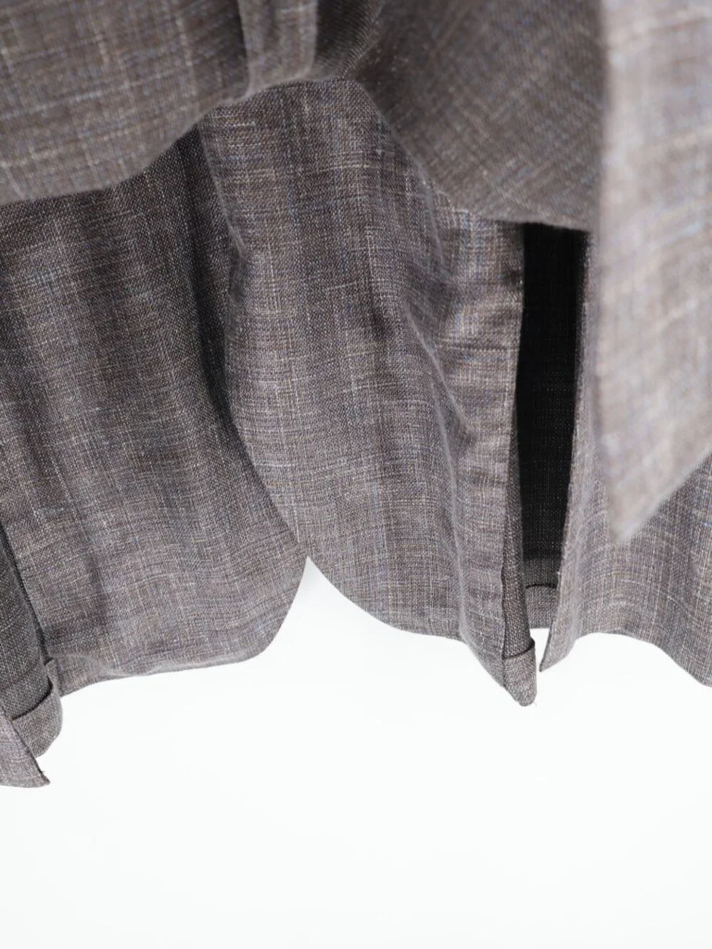 Canali Kei Sport coat mens 52R Slim Wool Silk Linen Unstructured gray with blue